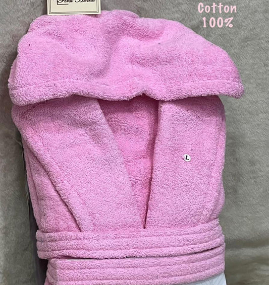 Bathroom Robe with Hood | 100% Cotton | Unisex | Premium Thick Fabric
