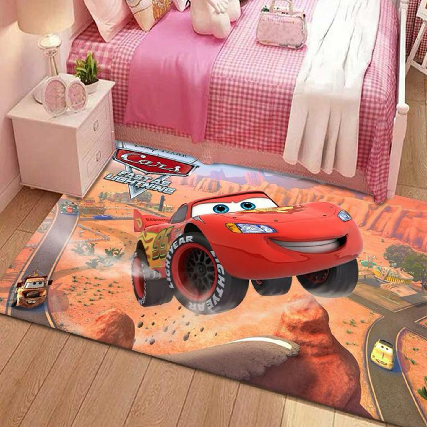 3D Living Room Rug | 160×230 cm | Anti-Slip Rubber Base | Waterproof & High Quality