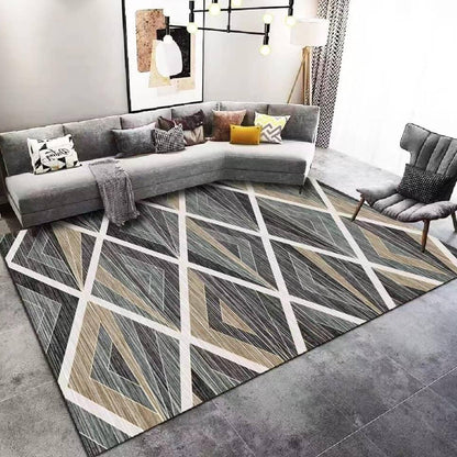 3D Living Room Rug | 160×230 cm | Anti-Slip Rubber Base | Waterproof & High Quality