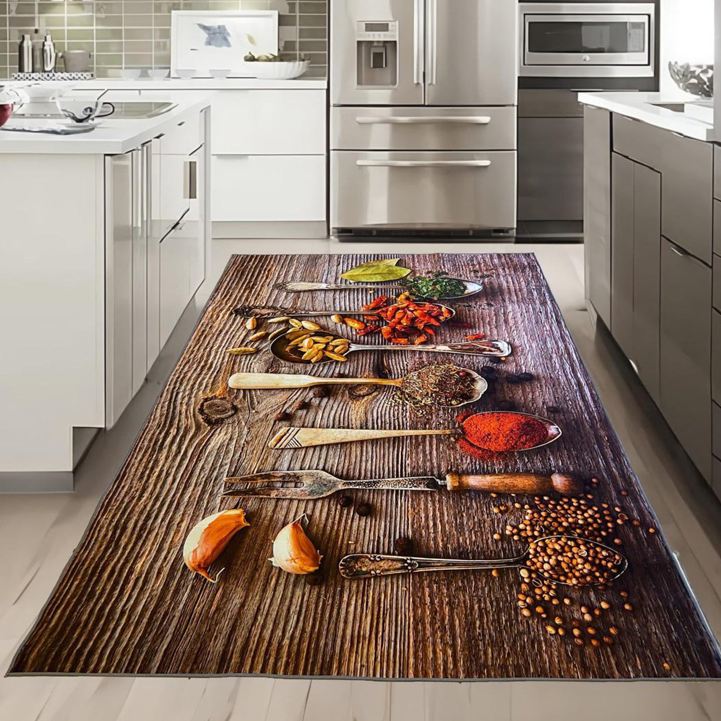3D Living Room Rug | 160×230 cm | Anti-Slip Rubber Base | Waterproof & High Quality