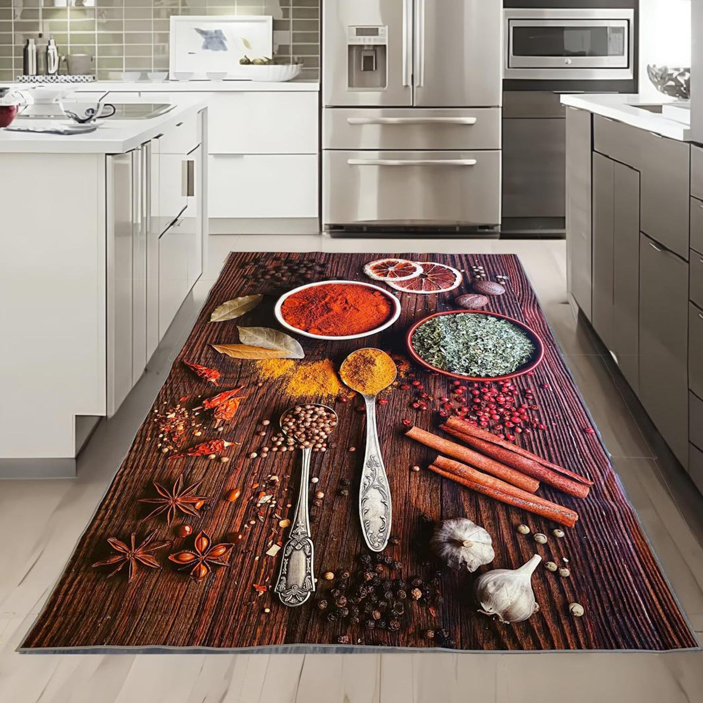 3D Living Room Rug | 160×230 cm | Anti-Slip Rubber Base | Waterproof & High Quality