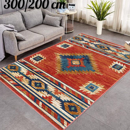3D Living Room Rug | 200×300 cm | Anti-Slip Rubber Base | Waterproof & High Quality