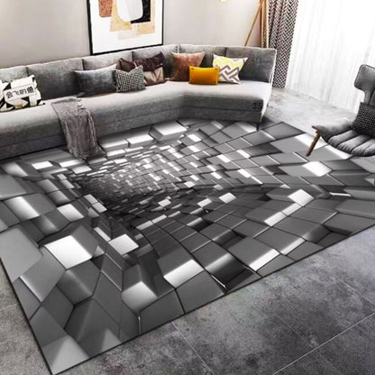 3D Living Room Rug | 160×230 cm | Anti-Slip Rubber Base | Waterproof & High Quality