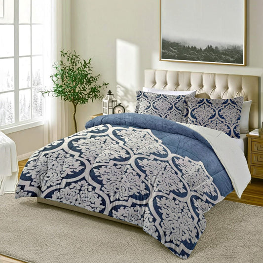 Winter Coverlet Set | Mohair Embossed | King & Single Half Sizes