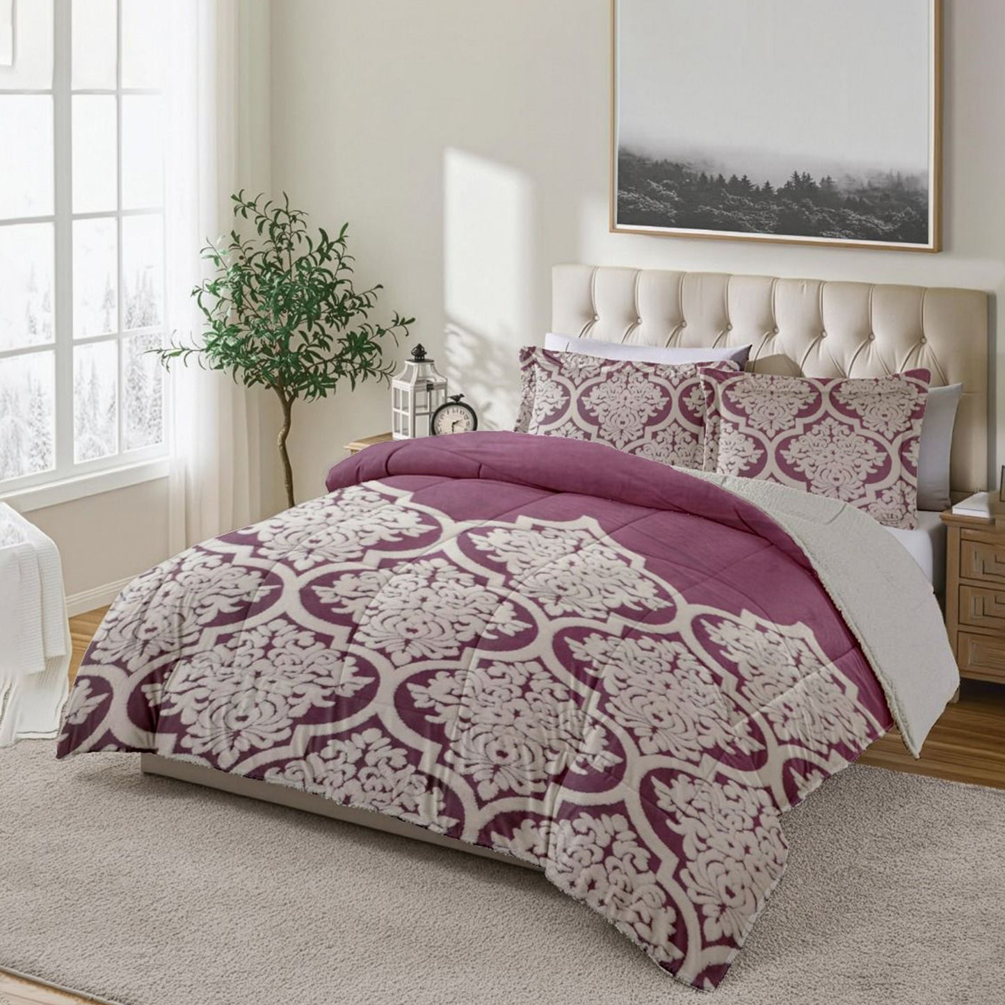 Winter Coverlet Set | Mohair Embossed | King & Single Half Sizes