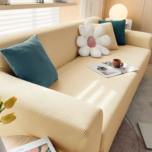 Sofa Cover Set | Premium Elastic Fabric | 8 Pieces | Wash-Safe & Heavy Quality