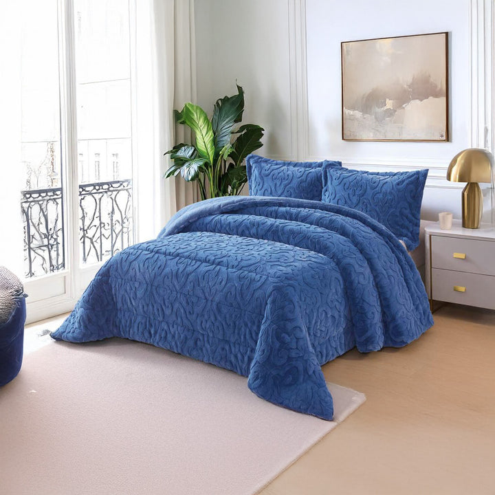 Coverlet Rabbit Fur Available in King Size | 8 Colors