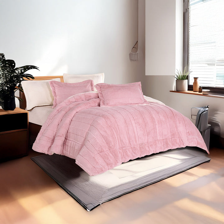 Coverlet Rabbit Fur Available in King & Single Half | 5 Colors