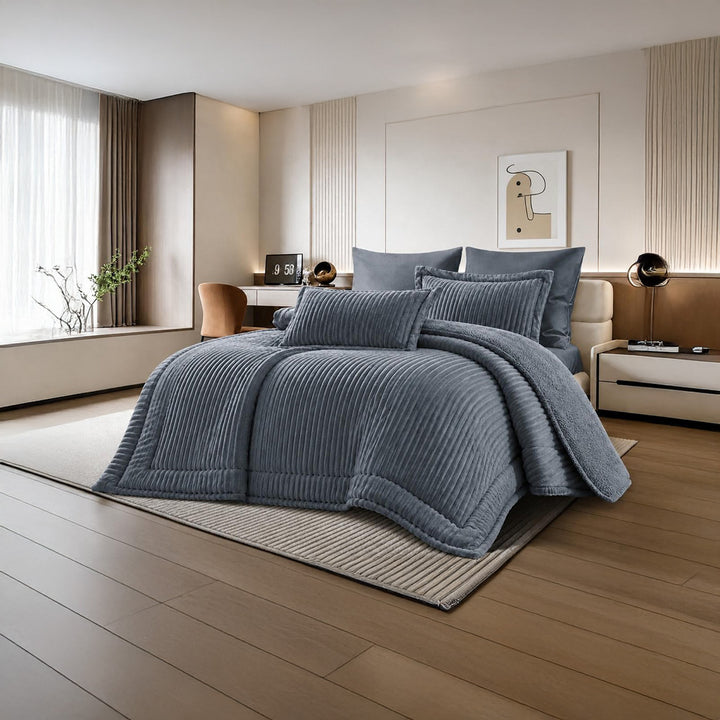 Coverlet Mohair Fur Available in King & Single Half | 9 Colors