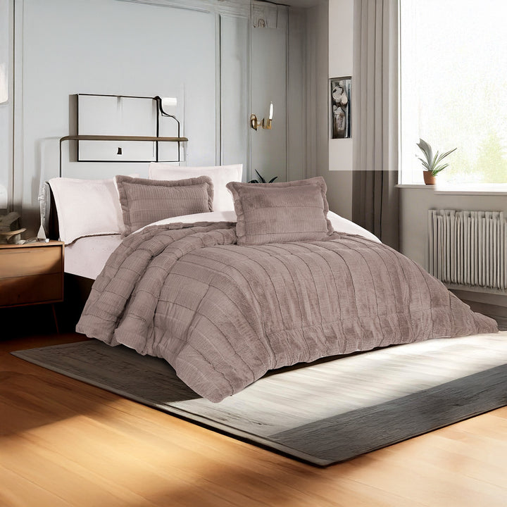 Coverlet Rabbit Fur Available in King & Single Half | 5 Colors