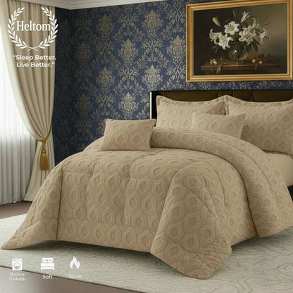 Winter mohair coverlet fur Jacquard heavy – King size