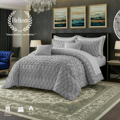 Winter mohair coverlet fur Jacquard heavy – King size