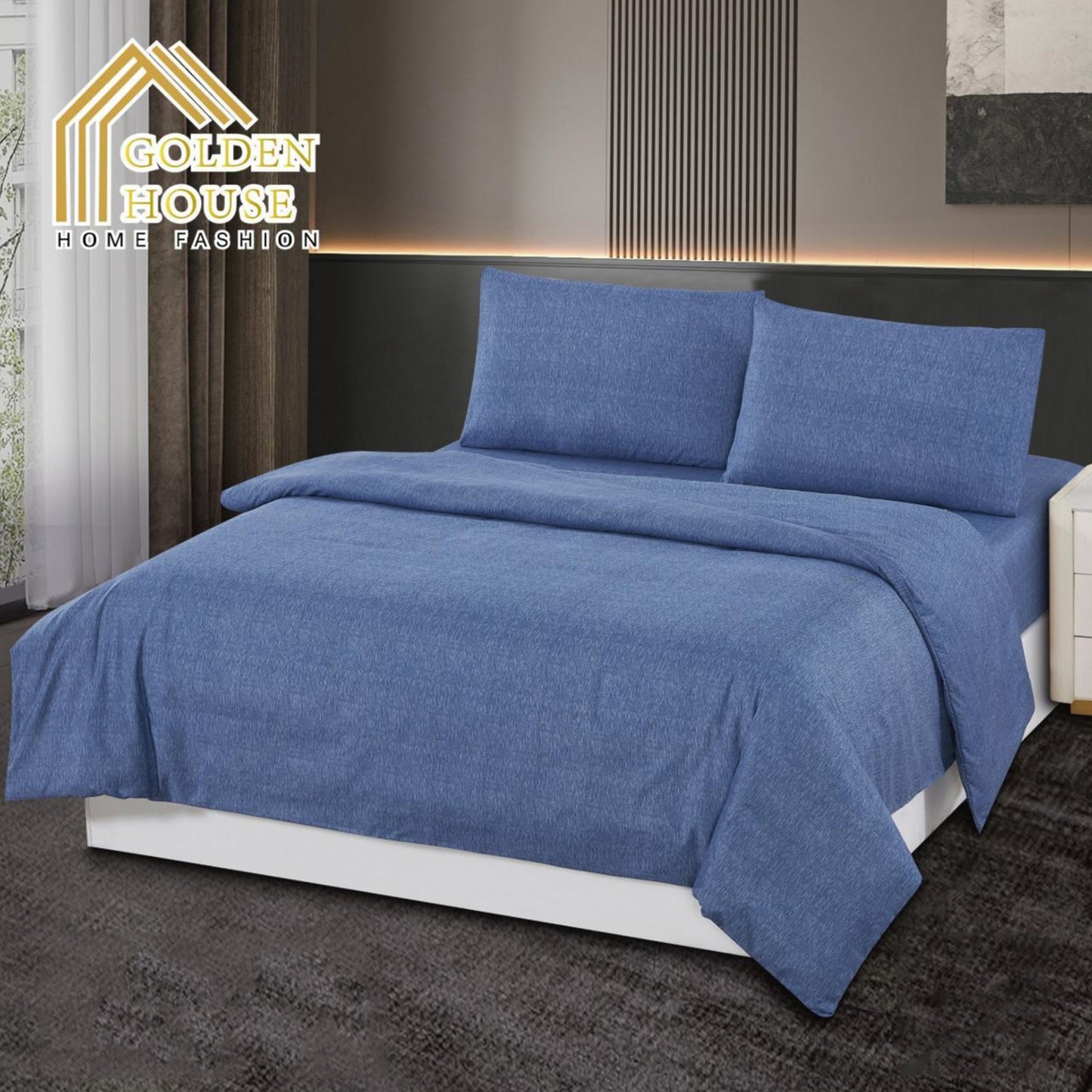 Bed set | Microfiber | Available in 3 Sizes | Single half 3 pieces | Double size 4 pieces | King size 4 pieces