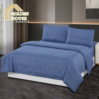 Microfiber Bridal Duvet Set – Jeans Blue