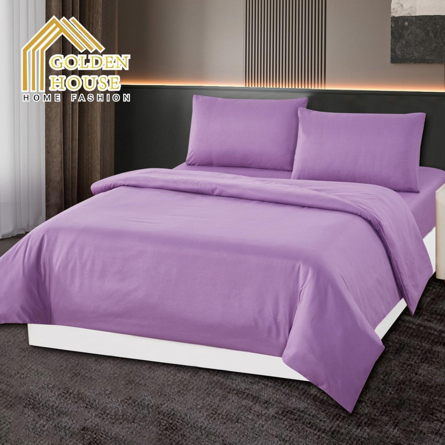 Bed set | Microfiber | Available in 3 Sizes | Single half 3 pieces | Double size 4 pieces | King size 4 pieces