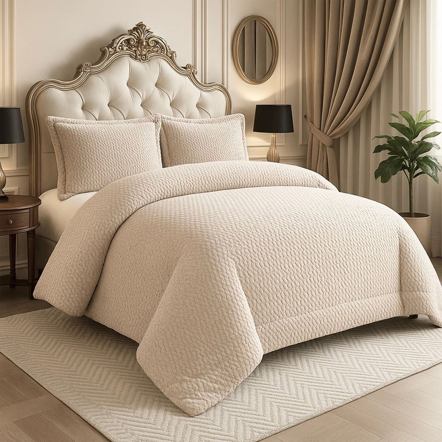 Winter Coverlet Set | Mohair Embossed | King & Single Half Sizes