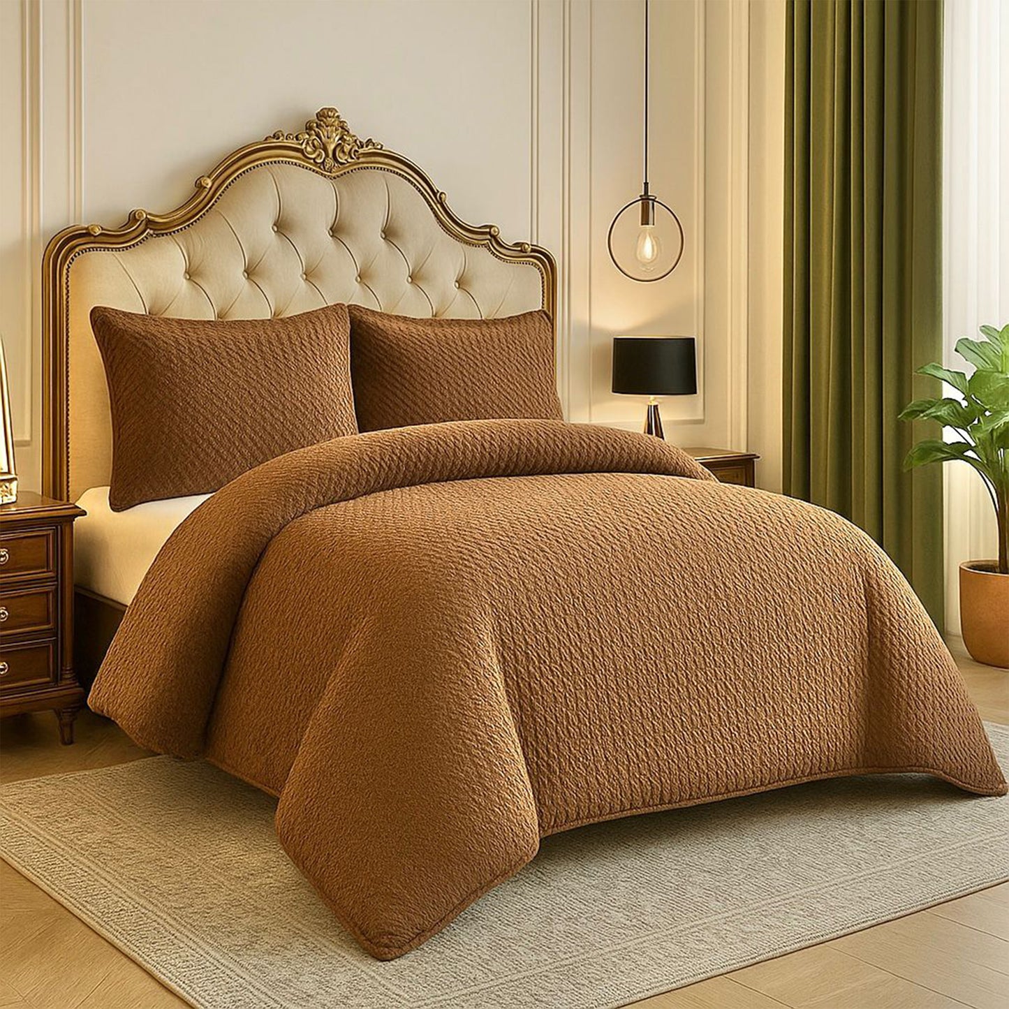 Winter Coverlet Set | Mohair Embossed | King & Single Half Sizes