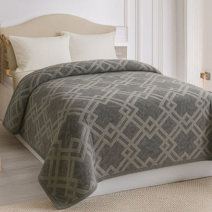 Embossed Winter Mohair Blanket – Single & Half Size (1 Piece)