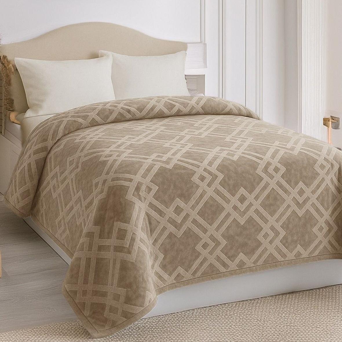 Embossed Winter Mohair Blanket – Single & Half Size (1 Piece)