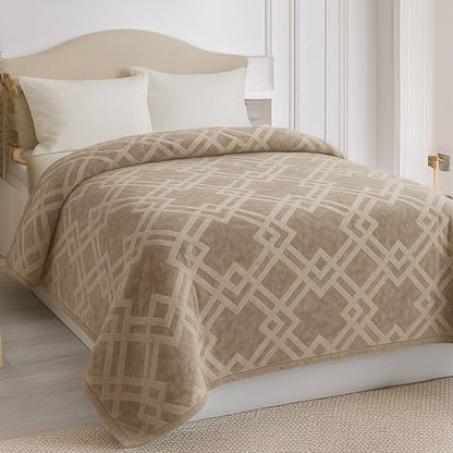 Embossed Winter Mohair Blanket – Single & Half Size (1 Piece)