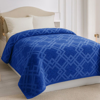 Embossed Winter Mohair Blanket – Single & Half Size (1 Piece)