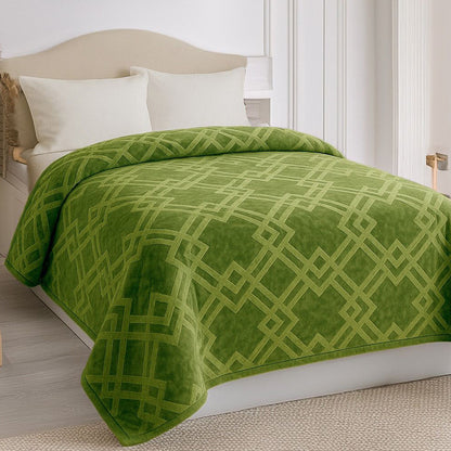 Embossed Winter Mohair Blanket – Single & Half Size (1 Piece)