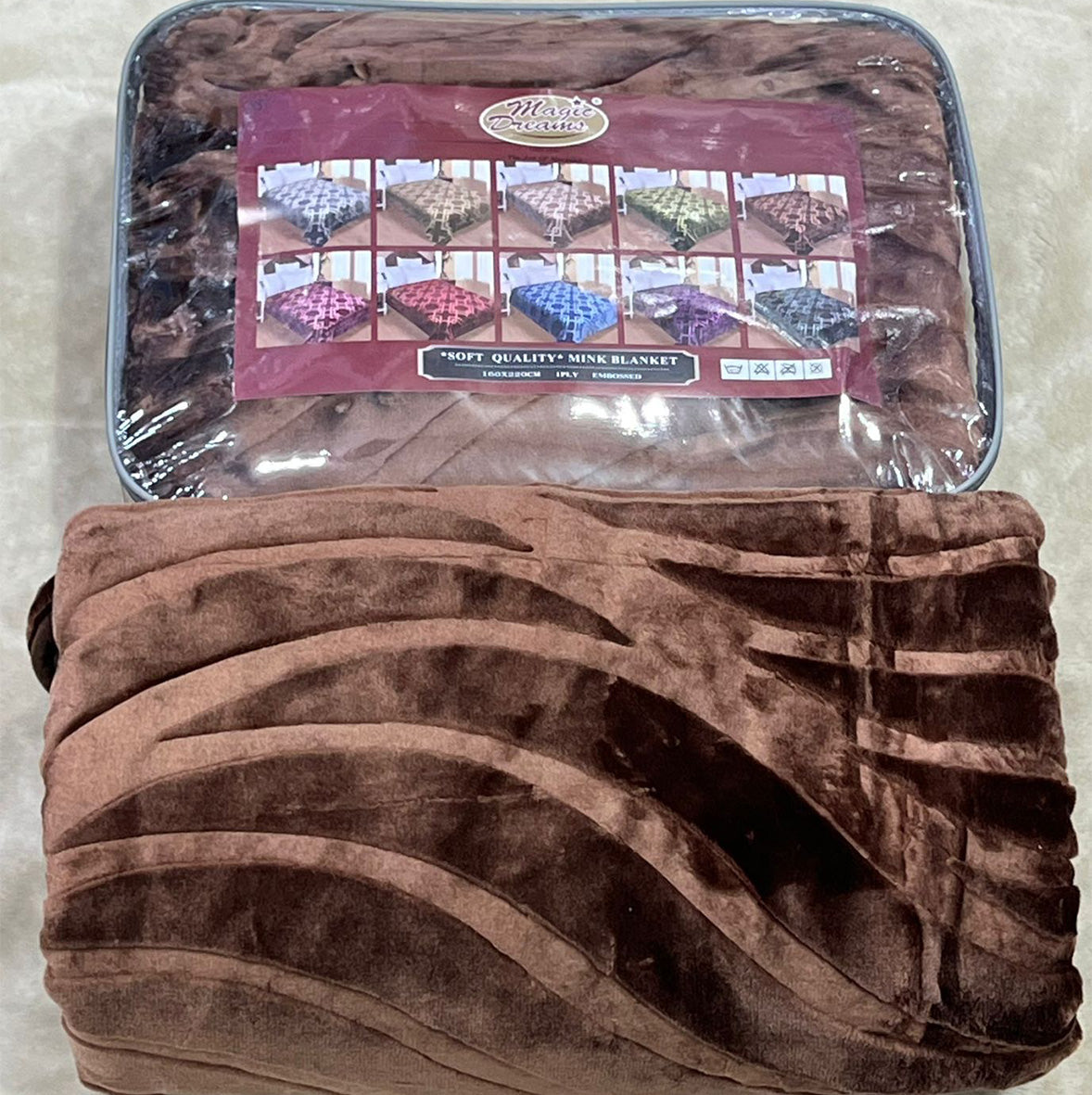 Embossed Winter Mohair Blanket – Single & Half Size (1 Piece)