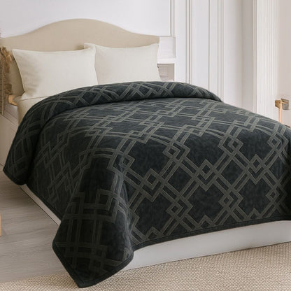 Embossed Winter Mohair Blanket – Single & Half Size (1 Piece)