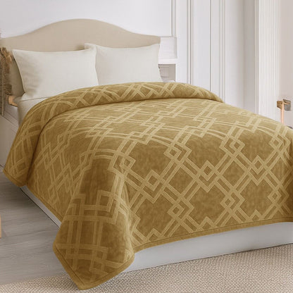 Embossed Winter Mohair Blanket – Single & Half Size (1 Piece)