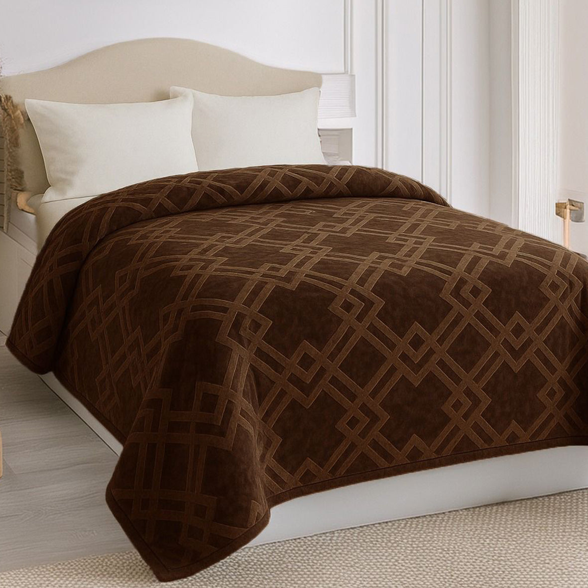 Embossed Winter Mohair Blanket – Single & Half Size (1 Piece)