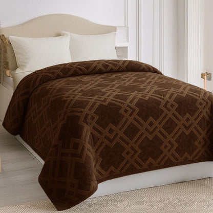 Embossed Winter Mohair Blanket – Single & Half Size (1 Piece)