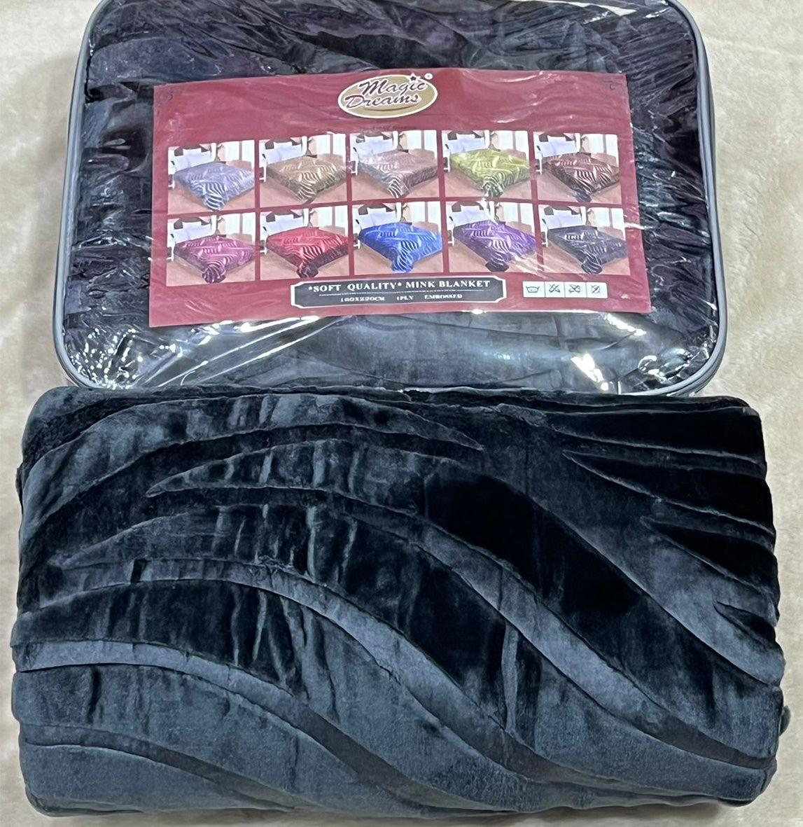 Embossed Winter Mohair Blanket – Single & Half Size (1 Piece)