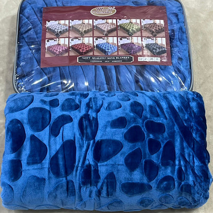 Embossed Winter Mohair Blanket – Single & Half Size (1 Piece)