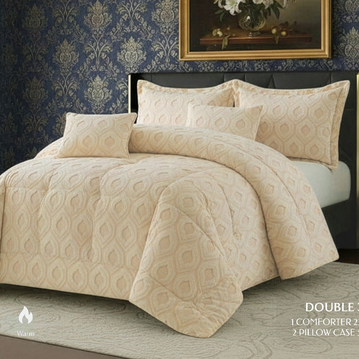 Winter Coverlet Mohair Fur – King Size (3 Pieces)