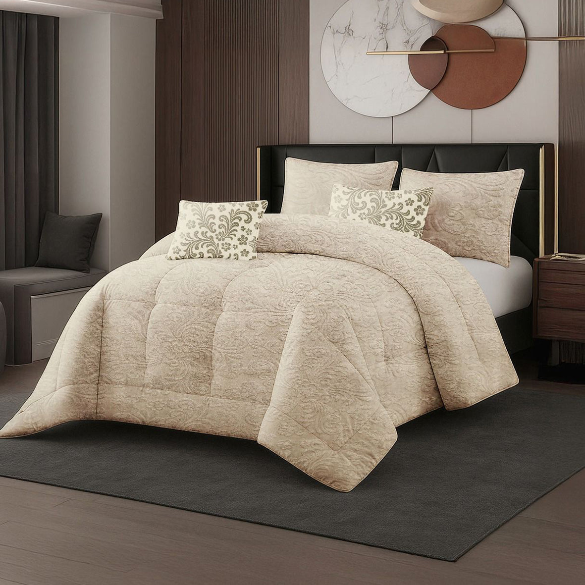 كوفرلي فرو شتوي موهير متوفر بمقاسين كينغ (3 قطع) ومفرد ونصف (قطعتان)