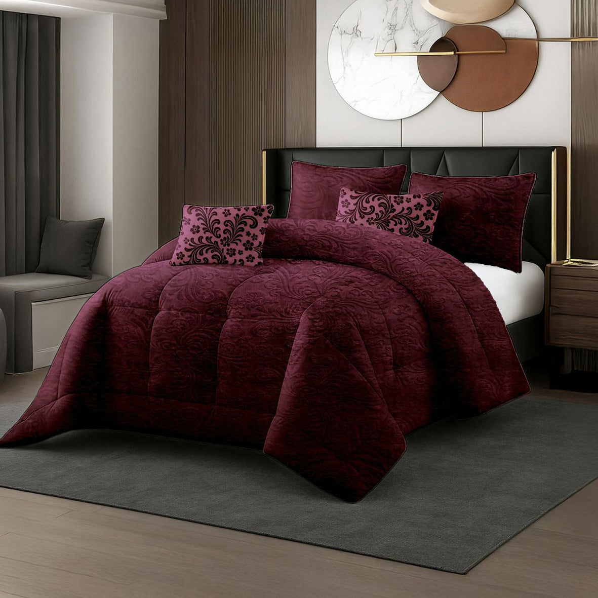 كوفرلي فرو شتوي موهير متوفر بمقاسين كينغ (3 قطع) ومفرد ونصف (قطعتان)