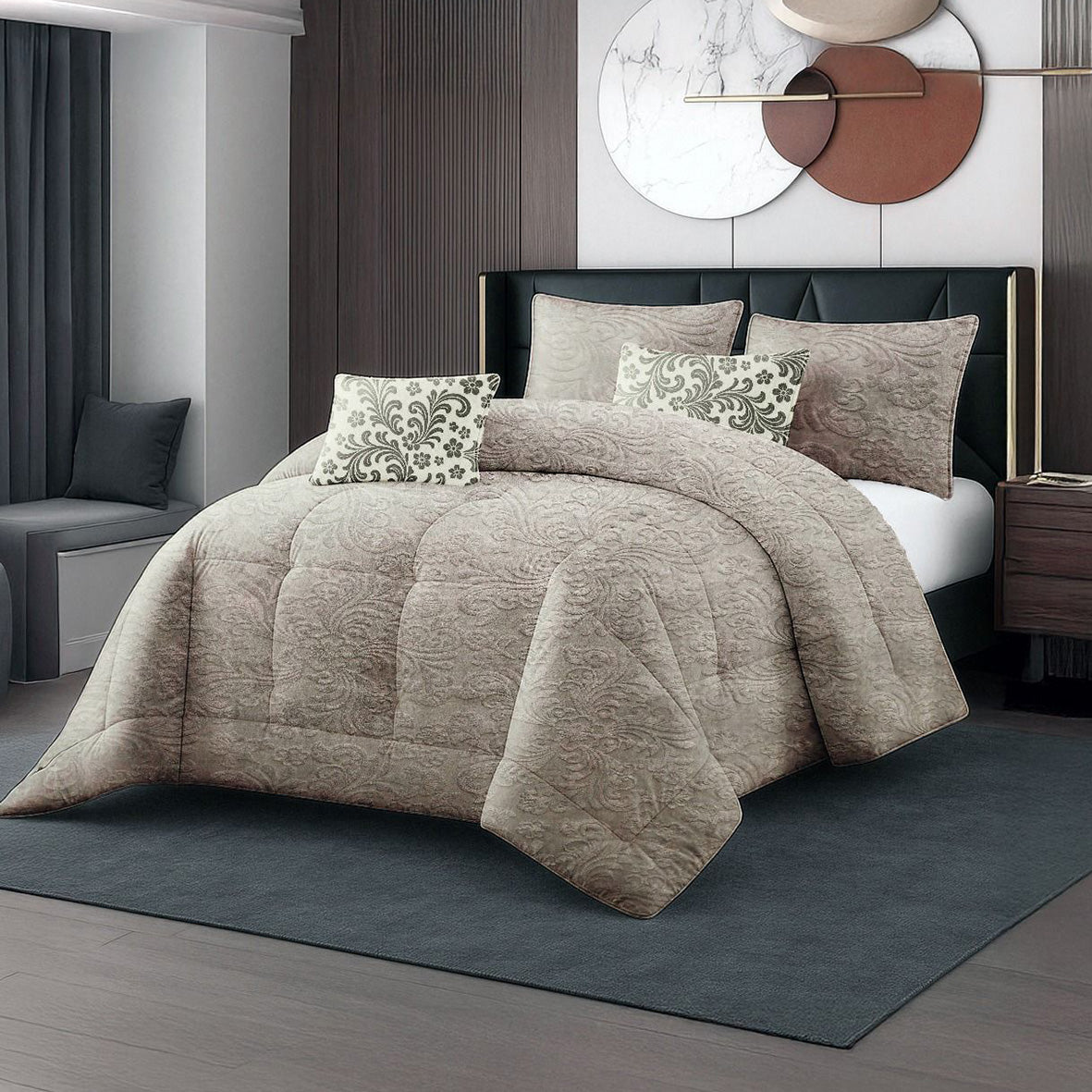 كوفرلي فرو شتوي موهير متوفر بمقاسين كينغ (3 قطع) ومفرد ونصف (قطعتان)