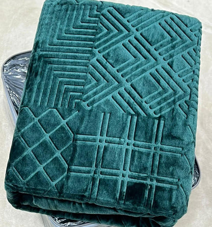 Embossed Winter Mohair Blanket – Single & Half Size (1 Piece)
