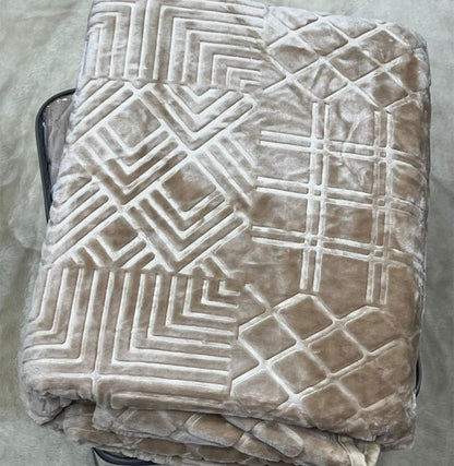 Embossed Winter Mohair Blanket – Single & Half Size (1 Piece)