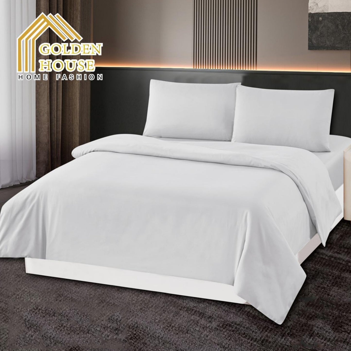 Bed set | Microfiber | Available in 3 Sizes | Single half 3 pieces | Double size 4 pieces | King size 4 pieces
