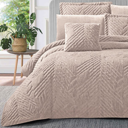 Winter mohair coverlet Set 7 Pieces Premium Soft Fabric Elegant Modern Design