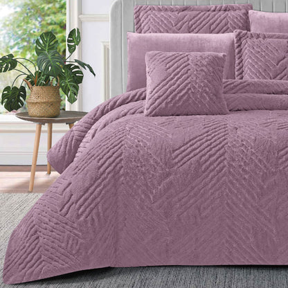 Winter mohair coverlet Set 7 Pieces Premium Soft Fabric Elegant Modern Design
