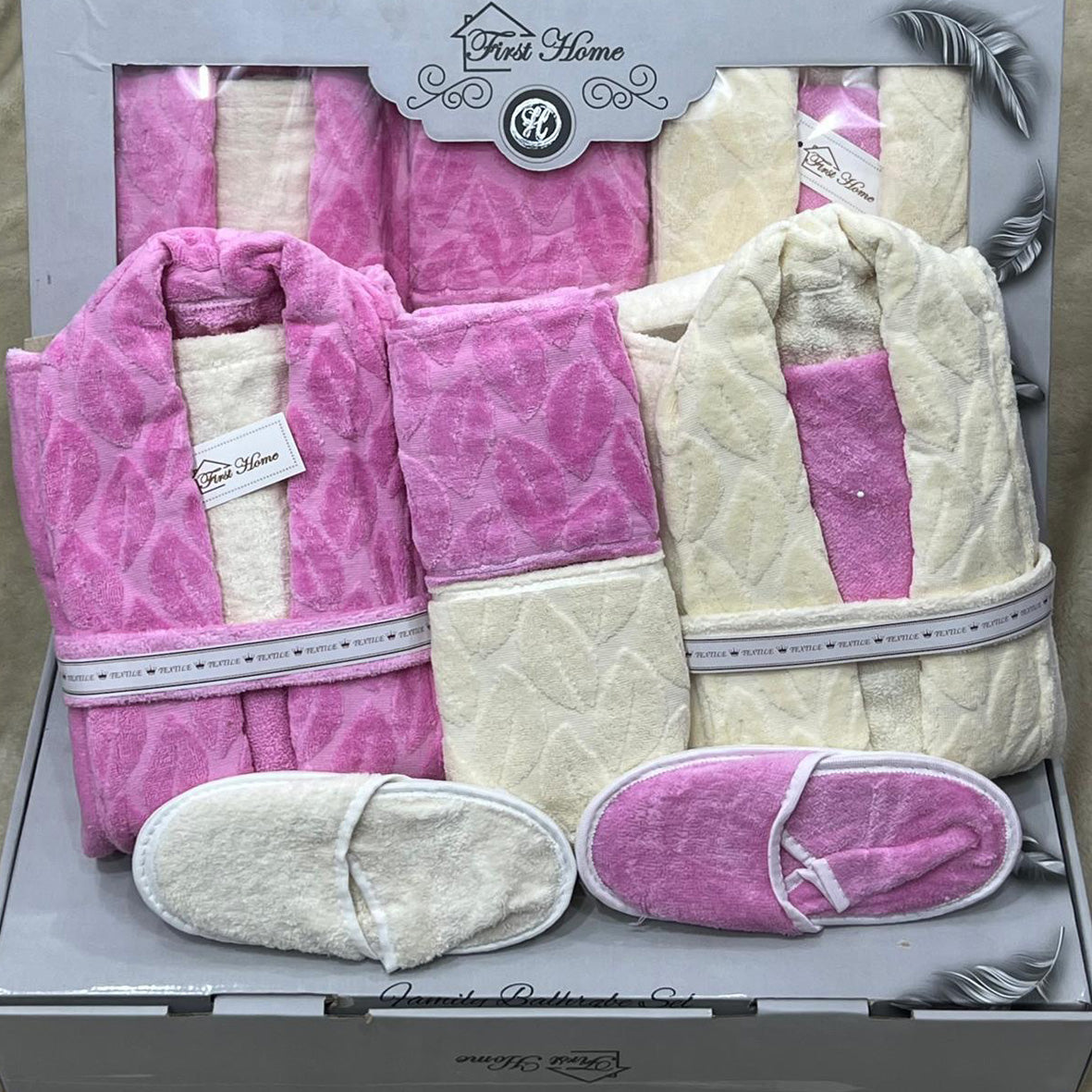 Bathrobe Set | Bridal | Heavy Jacquard | 9 Pieces