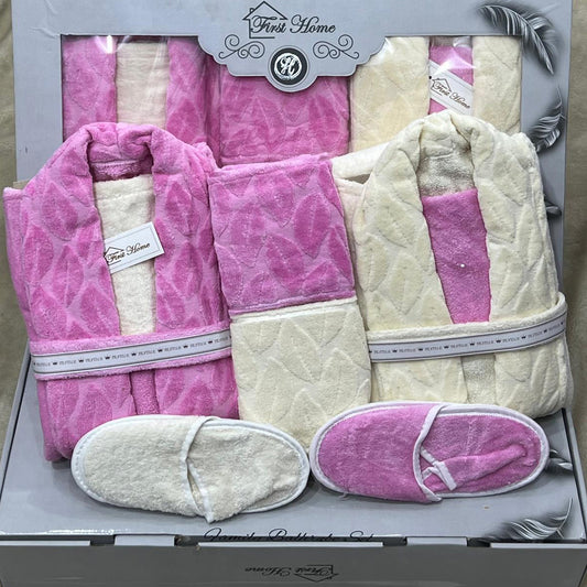 Bathrobe Set | Bridal | Heavy Jacquard | 9 Pieces