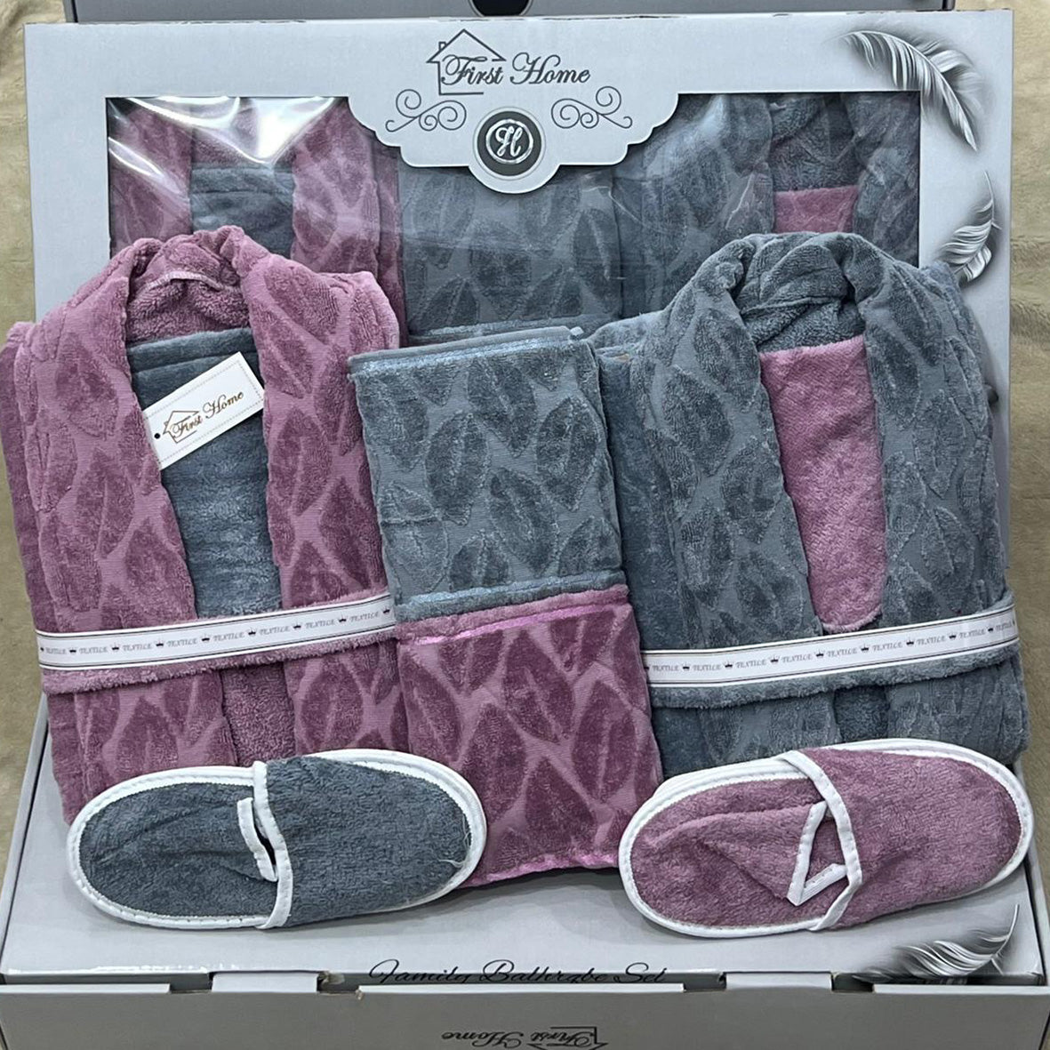 Bathrobe Set | Bridal | Heavy Jacquard | 9 Pieces