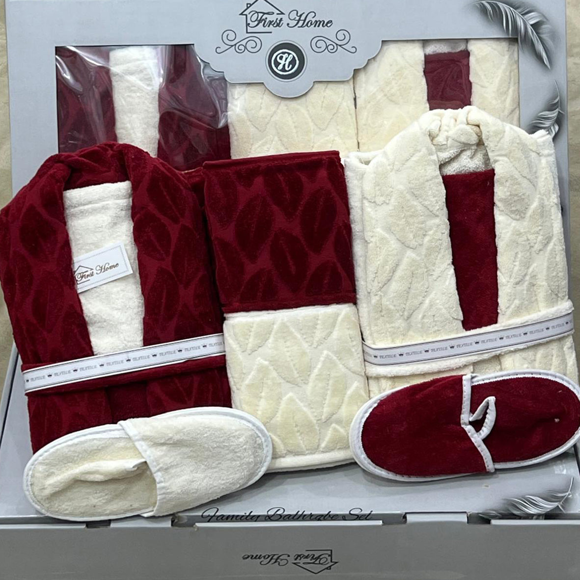 Bathrobe Set | Bridal | Heavy Jacquard | 9 Pieces