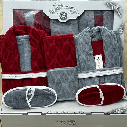 Bathrobe Set | Bridal | Heavy Jacquard | 9 Pieces