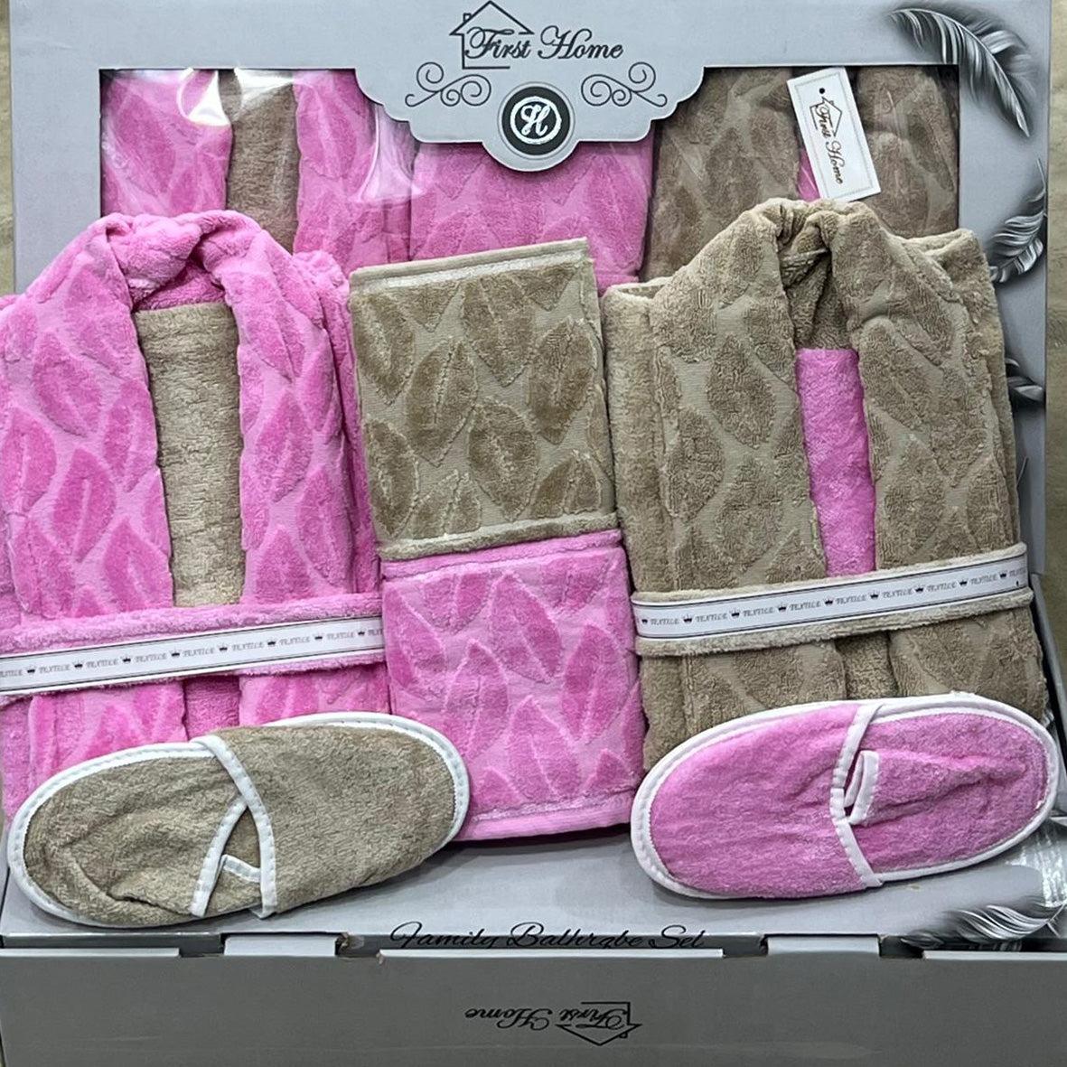 Bathrobe Set | Bridal | Heavy Jacquard | 9 Pieces