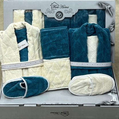 Bathrobe Set | Bridal | Heavy Jacquard | 9 Pieces