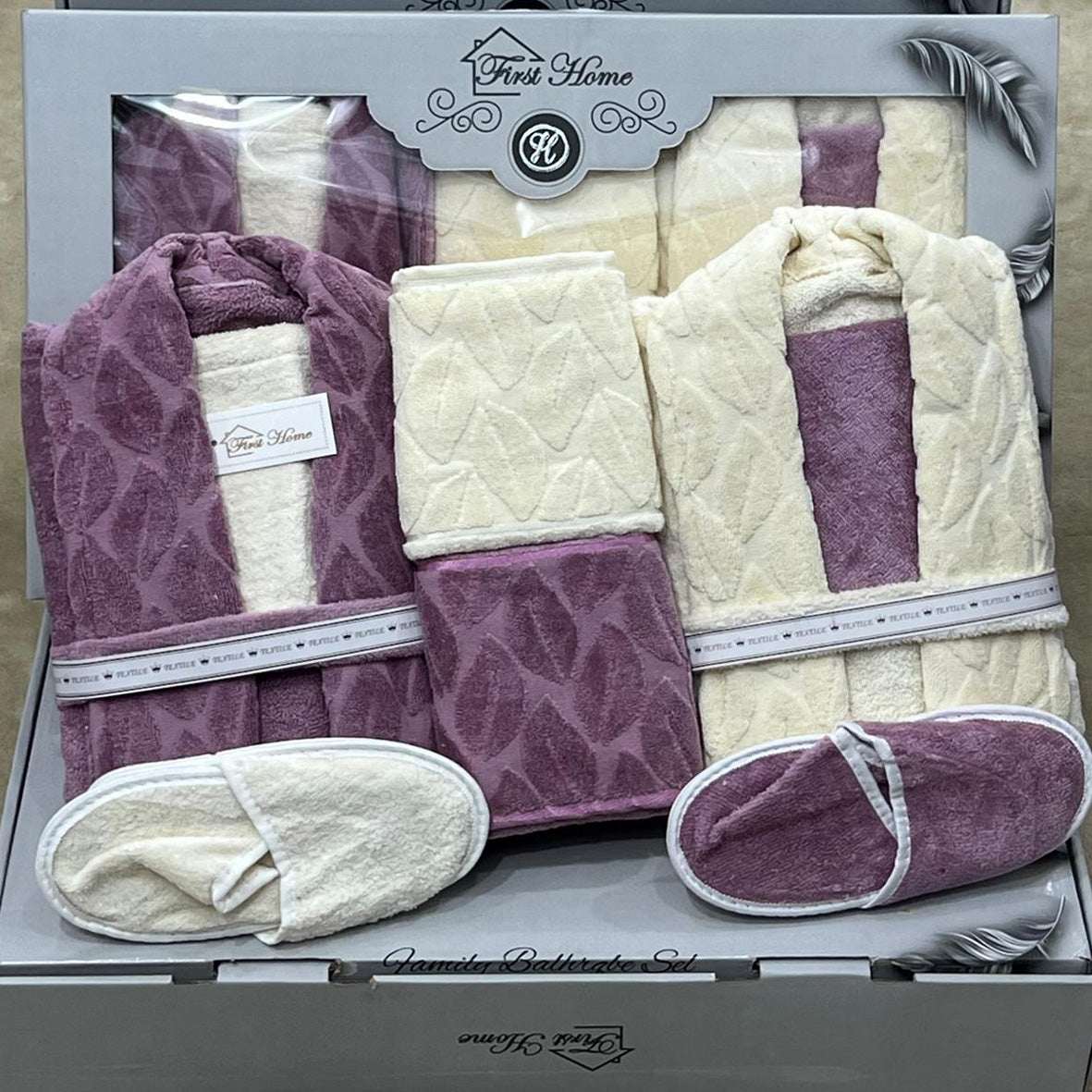 Bathrobe Set | Bridal | Heavy Jacquard | 9 Pieces